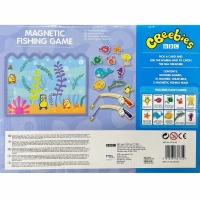 Joc magnetic de pescuit CBeebies, pe tabla de lemn, cu 10 figurine de animale, RMS 35-0142